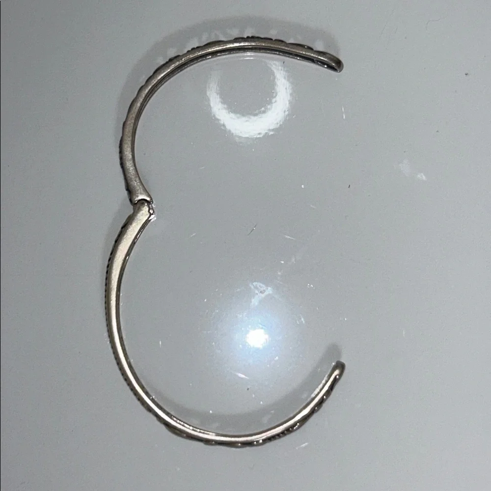 NWOT Carolyn Pollack Sterling Silver Scroll Design Bangle Bracelet